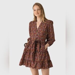 NEW TROVATA celeste long sleeve mini dress